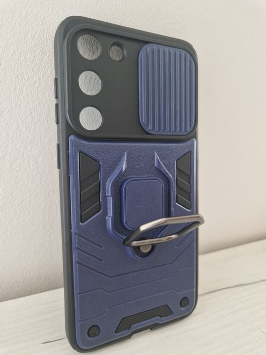 Ring Lens Case do Samsung Galaxy S23 Plus Granatowy