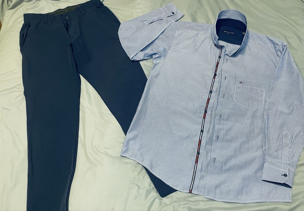 Фирменые рубахи Tommy Hilfiger,Zara