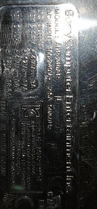 Fonte de alimentação Playstation 4 Ps4 5 pinos