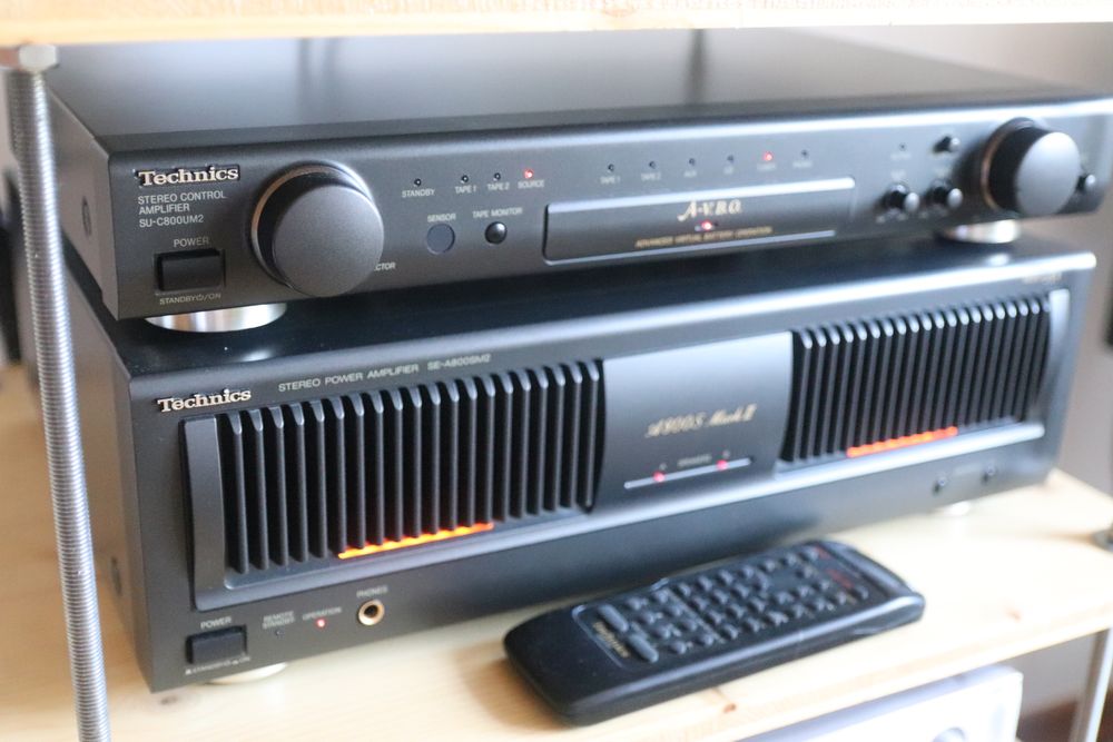 Technics Amplificador SE-A800SM2 e pré SU-C800UM2