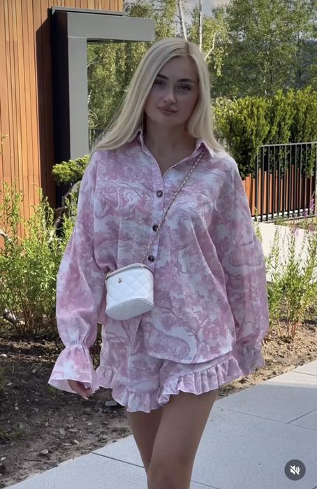 Костюм льон, под бренд.