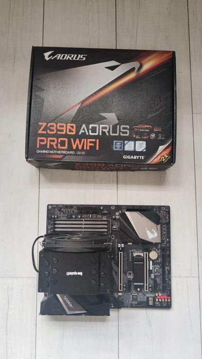 I9 9900k Z390 Aorus Pro Wi Fi chłodzenie bequiet