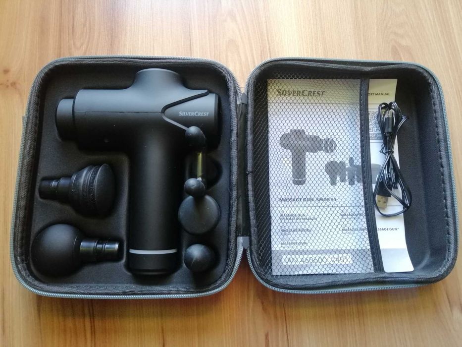 Masażer SilverCrest nowy kompletny zestaw w etui