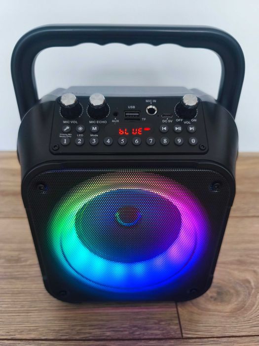 Zestaw karaoke Bluetooth Głośnik Dwa Mikrofony Przenośne