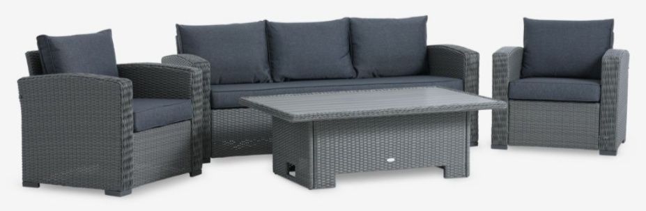 Zestaw mebli ogrodowych z technotattanu