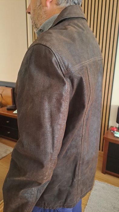 Casaco de Pele Genuína CANDA (C&A) – Estilo Classic Outdoor – Tam. [X]