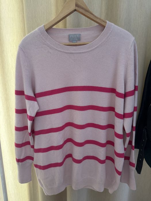 Damski sweter Pure Cashmere w paski na wiosnę