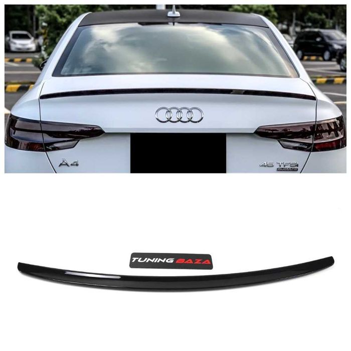 Спойлер Audi A4 B9 (2015-2025) в стилі S-line (чорний глянець)