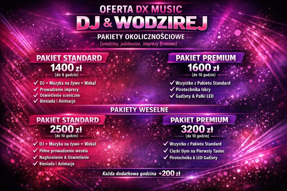 Dj & Wodzirej/AKORDEON /na Wesele- 18-stke -Urodziny - Częstochowa