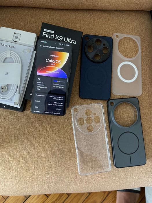 Oppo Find X9 Ultra 512GB / 12GB RAM – Como Novo + Extras (Garantia 2029)