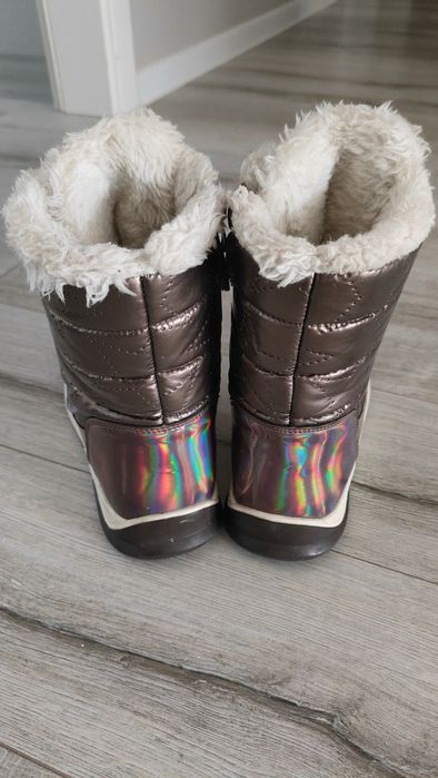 Buty śniegowce, zimowe dziewczęce, rozm . 35