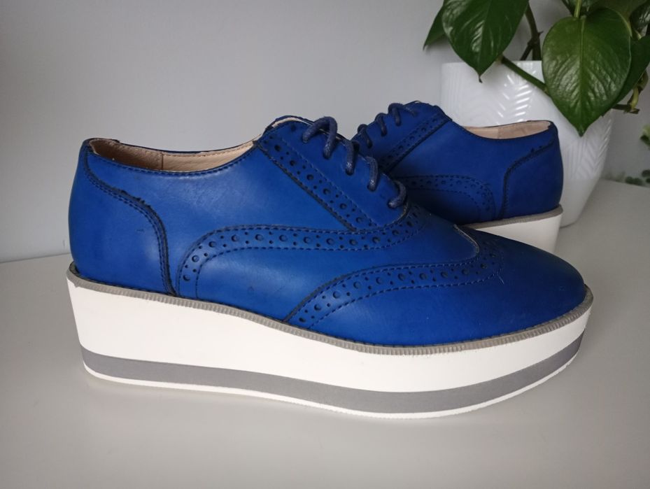 Buty oksfordki na grubej podeszwie nowe 36