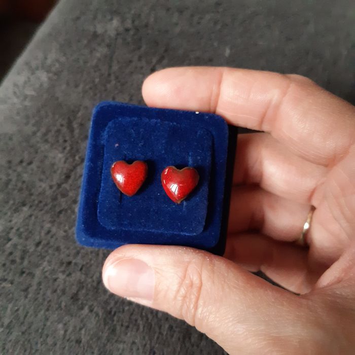 Kolczyki sztyfty serca