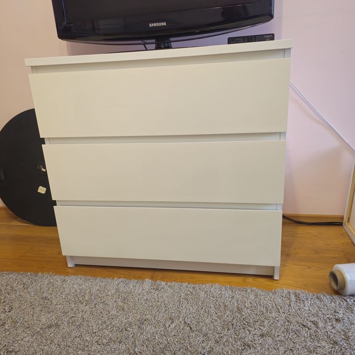 Komoda MALM IKEA 3 szuflady biała