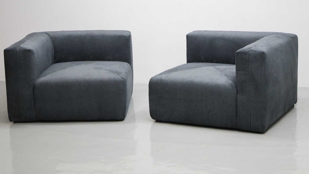 TMX Sofy Modułowe grafitowy nowoczesna kanapa salon rogówka Sztruks