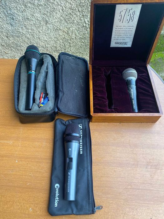 colunas rcf e microfones shure e senhneiser(ler anuncio completo)