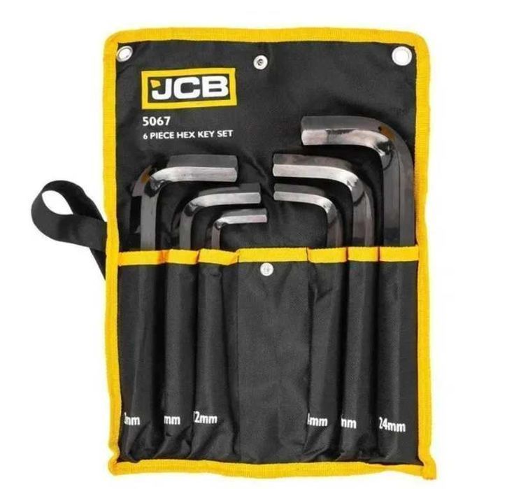 Haбіp Г-подіб. ключів HEX 6 пр. (12-24 мм) в чохлі JCB Tools JCB-5067