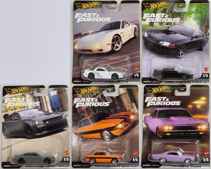 Машинки Hot wheels Premium Fast & Furious Форсаж: 400 грн