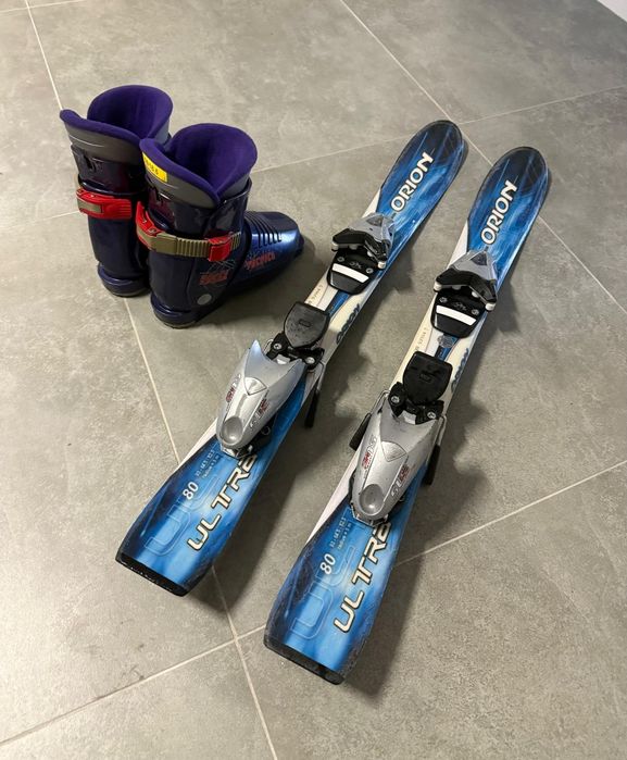 Narty dziecięce + buty narciarskie Tecnica – zestaw 80 cm
