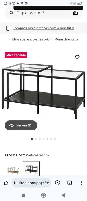 Móvel preto IKEA