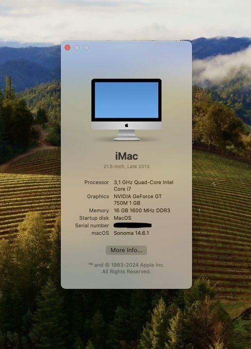 iMac late 2013 1TB SSD, 16gb ram