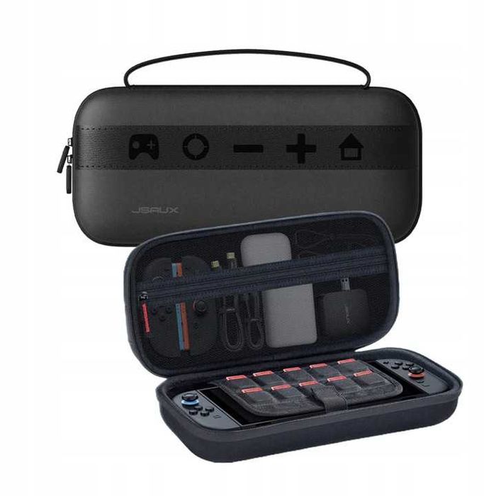 Przenośne Etui JSAUX do Nintendo Switch 2 Czarne Mega Carry Case