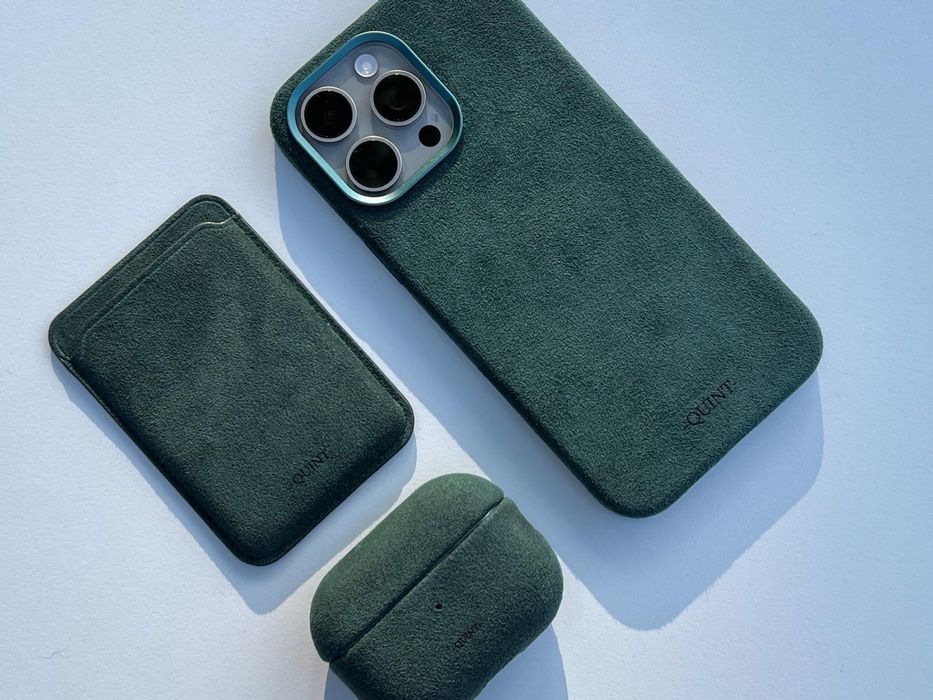 Nowy Case Etui Iphone 15 pro max Alcantara