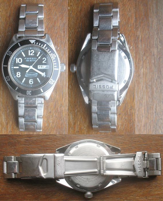 Relógio Vintage estilo Diver - Fossil - Defender - DE-1544