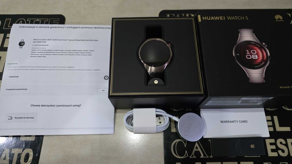 HUAWEI WATCH 5 Elite 42mm NOWY NIEAKTYWOWANY gwar.prod24M!komplet !