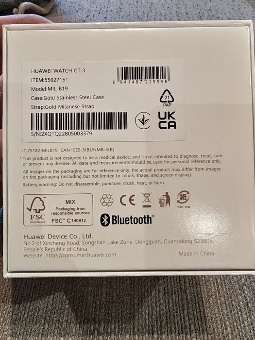 Huawei watch GT3 42mm gold