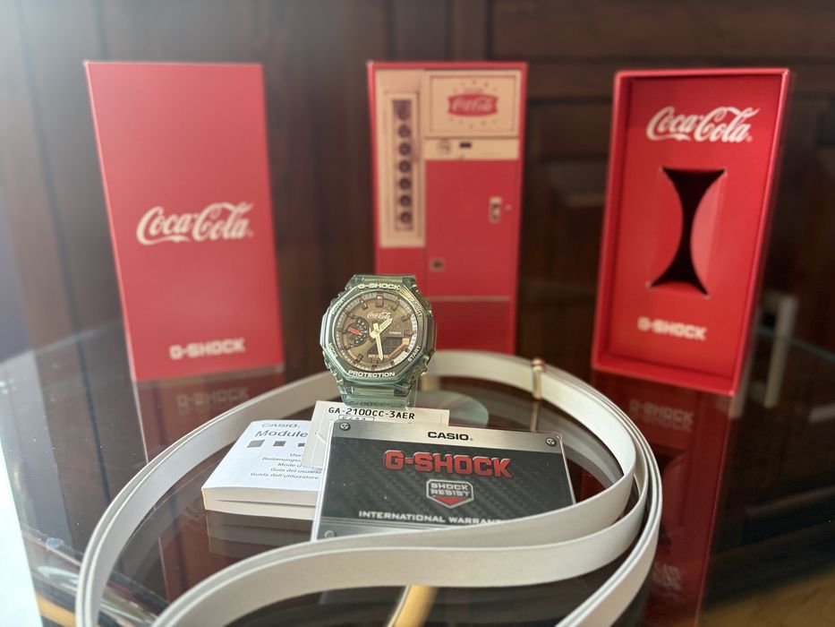 Casio G-shock  + gratis Coca-Cola Limited Edition GA-2100CC -3AER NOWY