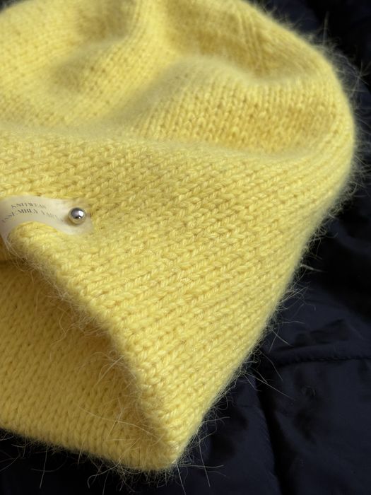 Подвійна шапка з ангори