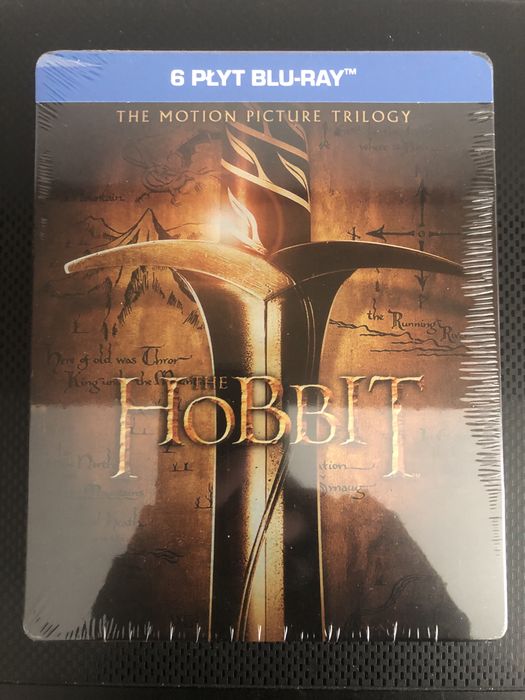 Hobbit 1,2,3 Trylogia (2012) Nowy Folia Blu-ray Polskie Wydanie PL