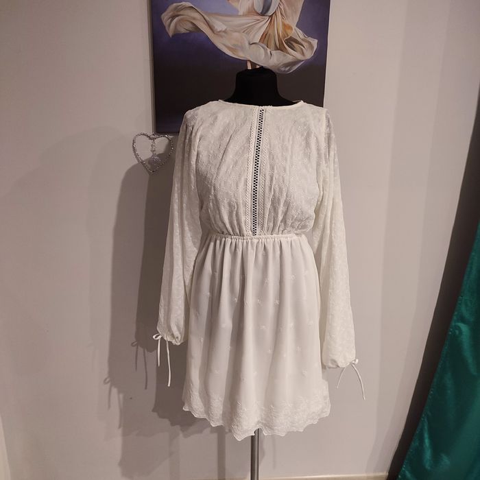 Biała sukienka Boho r 36