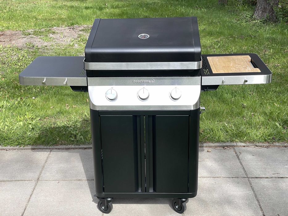 Grill gazowy GoodHome Attaia 3 palniki 9.6kW Żeliwne ruszty
