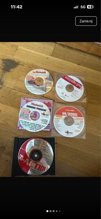 5 starych gier na PC - komputer swiat i CD Action - stan bdb
