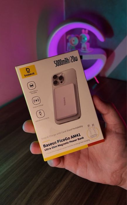 Павербанк базеус Baseus PicoGo Power Bank 5000 мАч 20w Ультратонкий