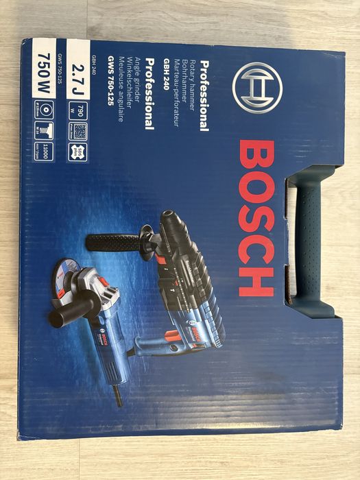 Перфоратор Bosch GBH 240 + КШМ GWS 750-125 Оригінал