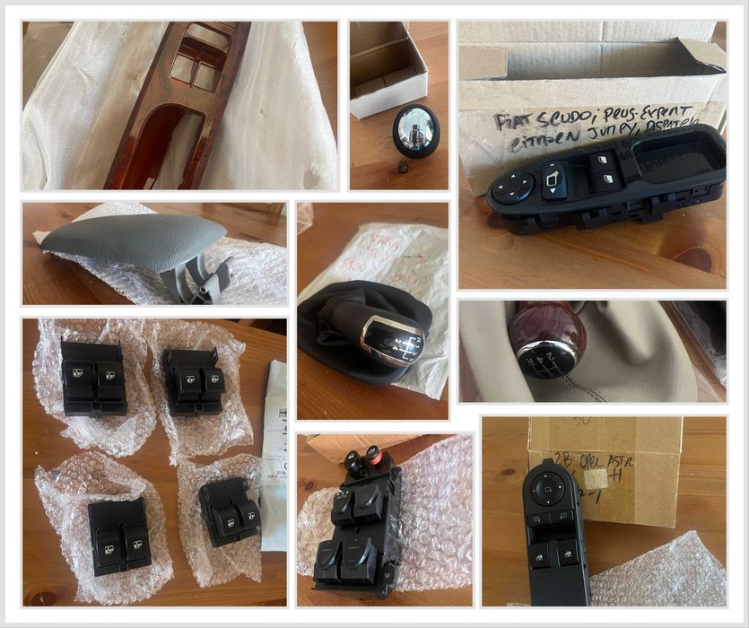 Lote de peças, (Botoes, balastros,.) Tudo novo