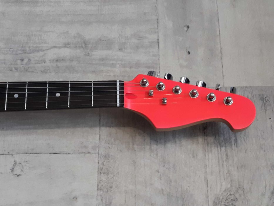 Piękna Gitara Stratocaster- Pink Neon -HSS- wysyłka Gratis lub zamiana