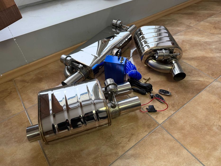 Глушитель банка банки вихлопу на вихлоп із вакуумною заслонкою