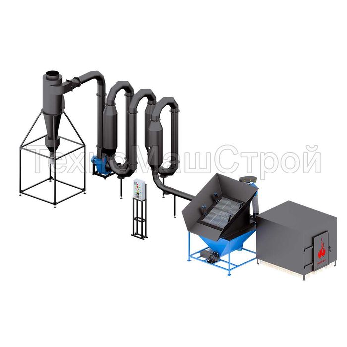 Аеродинамічний сушильний комплекс СА600 Сушка опилок