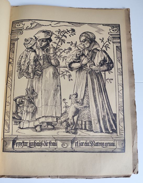 UNIKAT Renesansowe ryciny (wyd. 1908) – Planety i Wiek Człowieka – Komplet 13 tablic (Stimmer / Beham)