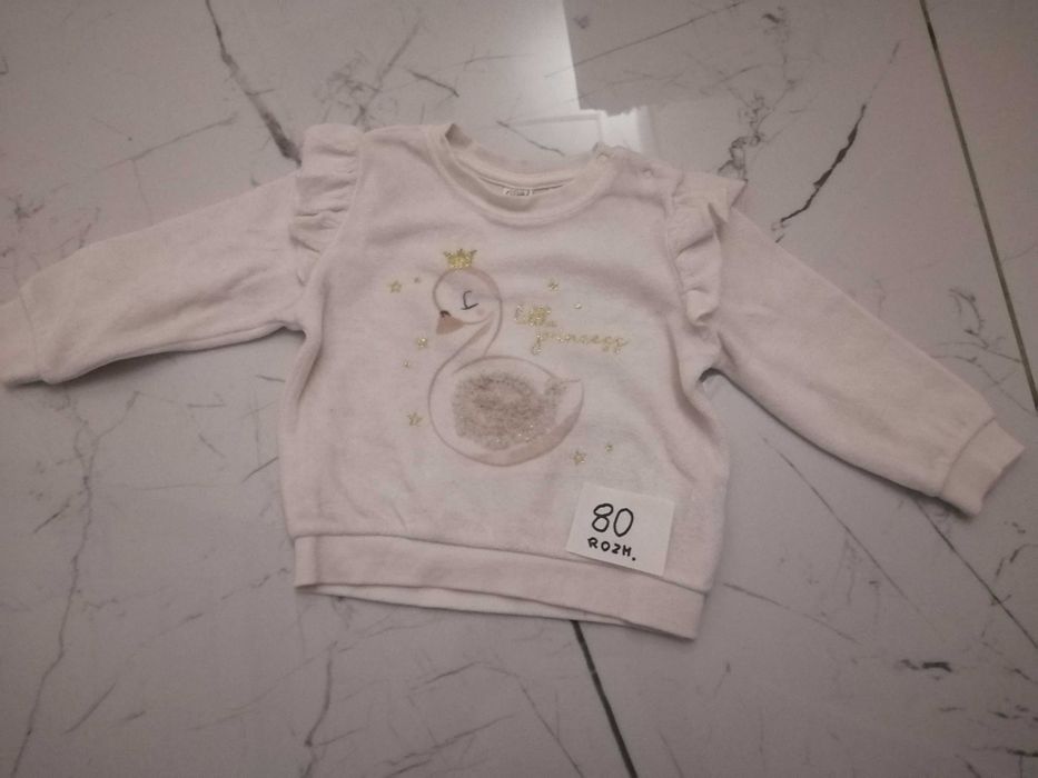 Urocze bluzy dla dziewczynki roz 80