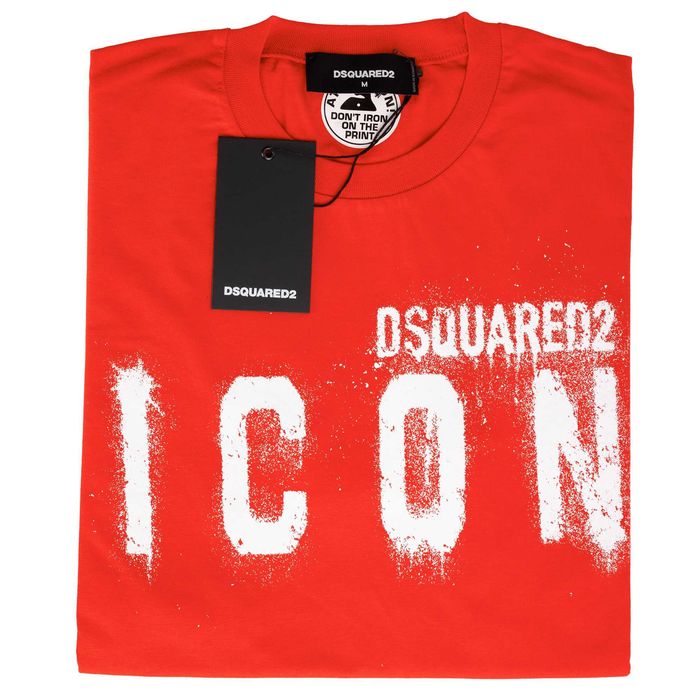 DSQUARED2 włoski t-shirt koszulka ICON RED