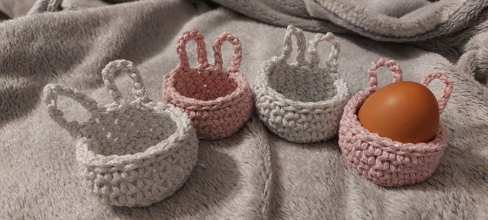 Urocze koszyczki na jajka ręcznie robione