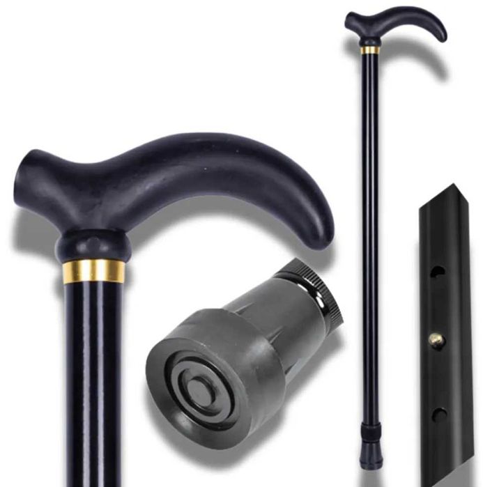 LASKA INWALIDZKA Ortopedyczna teleskopowa aluminium SKŁADANA 75 - 90cm