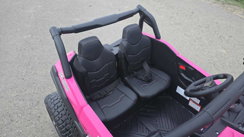 BUGGY SXS auto na akumulator XXL dwuosobowe różowe dla dziewczynki