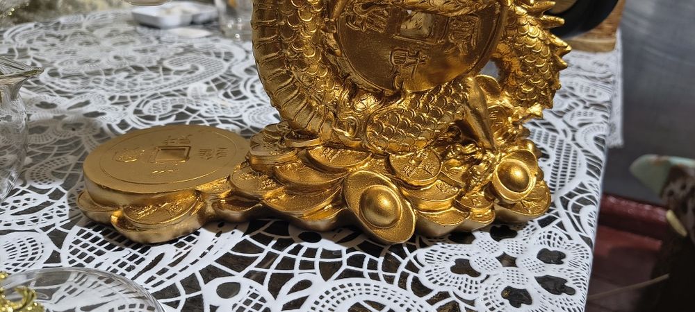 Проливний заварювальний чайник з магнітом "Золотий дракон"