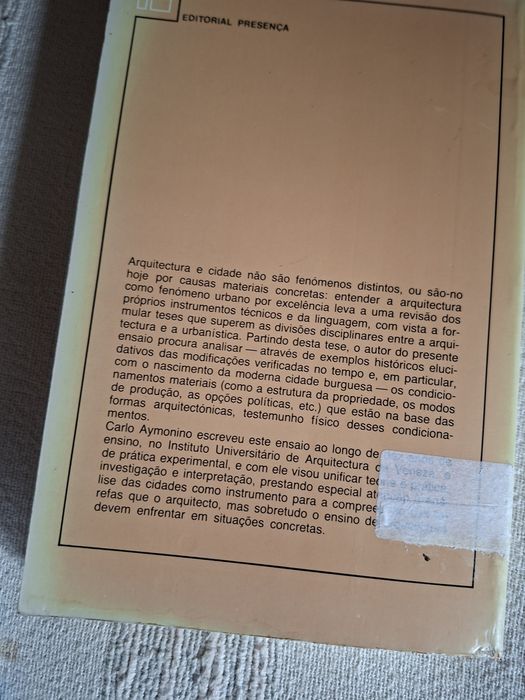 livro de arquitetura O Significado das Cidades